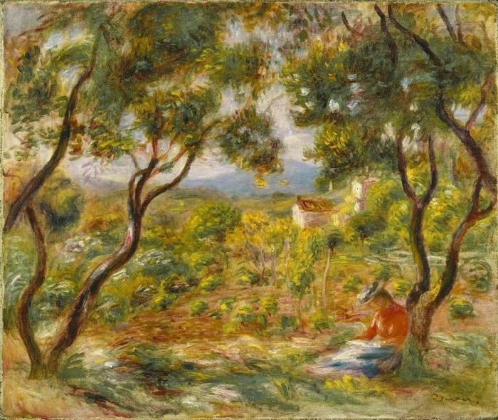 Pierre-Auguste Renoir The Vineyards at Cagnes china oil painting image